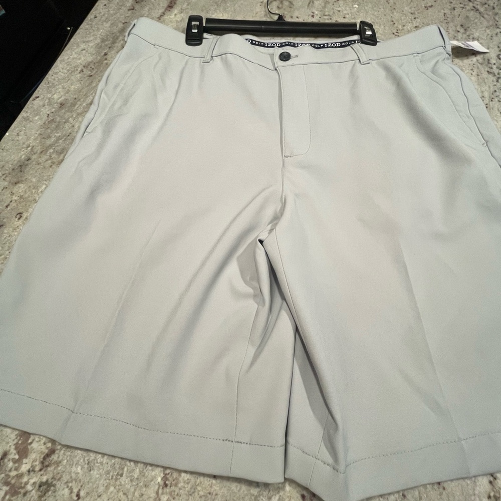 Men's Izod Performance Golf Shorts - Light Gray